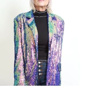 LUX sequins blazer (LARGE)